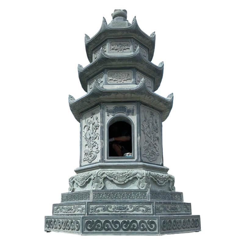 Tháp Đá tháp đá xanh rêu