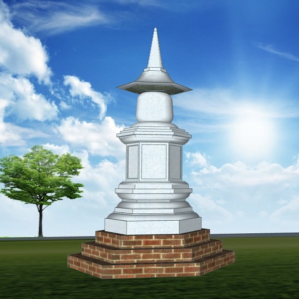 Mộ Tháp Phật Giáo tháp đá trắng