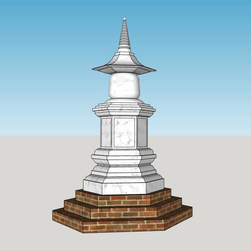 Tháp Đá tháp đá trắng