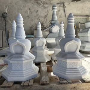 Mộ Tháp Phật Giáo tháp đá trắng