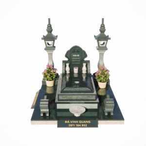 Mẫu Mộ Đá Đẹp Mẫu Mộ Đá Đẹp xanh rêu, chất liệu đá tự nhiên