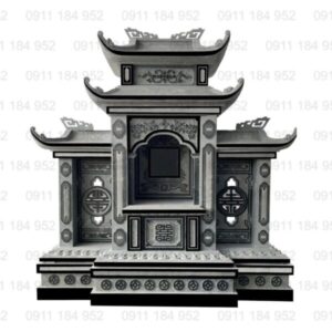 Lăng đá xanh rêu cho nghĩa trang gia đình, chất lượng cao, bền đẹp.