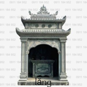 Lăng đá xanh rêu cho nghĩa trang gia đình, chất lượng cao, bền đẹp.