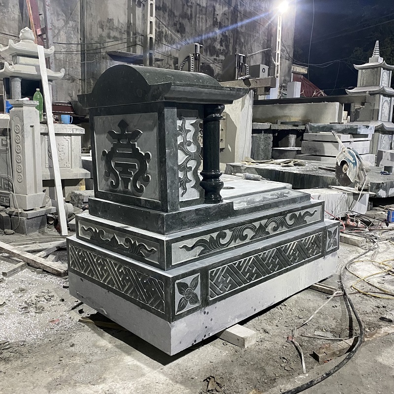Mộ Đá Mái Vòm - Sự Lựa Chọn Tối Ưu Cho Khu Lăng Mộ Mộ Đá Mái Vòm, đá xanh rêu tự nhiên, chất lượng cao - mẫu 2