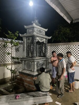 Mộ tháp đá tự nhiên, thiết kế phong thủy tại Đá Vinh Quang