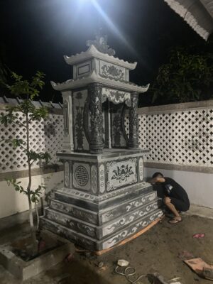 Mộ tháp đá tự nhiên, thiết kế phong thủy tại Đá Vinh Quang