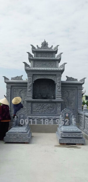 Lăng thờ bằng đá dành cho khuôn viên nghĩa trang gia đình