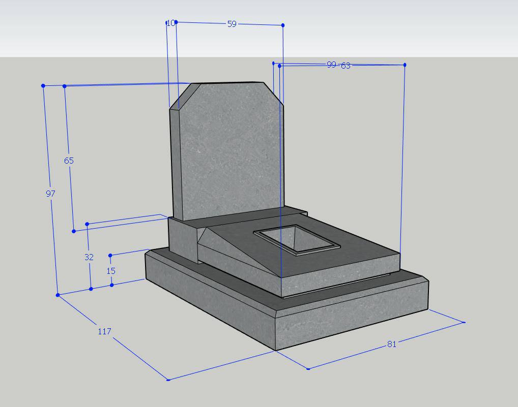 Mộ tam cấp đá xanh đen nguyên khối 127 × 81 × 90 cm Mộ tam cấp đá xanh đen nguyên khối, kích thước 127x81x90 cm, dáng mộ trang nghiêm - ảnh 1