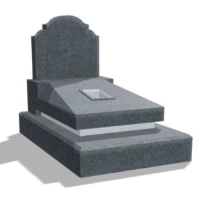 Mộ đá hoa cương nguyên khối 3 khối, đá granite Campuchia, mài bóng, kích thước 127x81x97cm