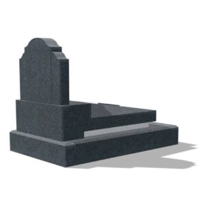 Mộ đá hoa cương nguyên khối 3 khối, đá granite Campuchia, mài bóng, kích thước 127x81x97cm