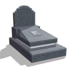 Mộ đá hoa cương nguyên khối 3 khối, đá granite Campuchia, mài bóng, kích thước 127x81x97cm